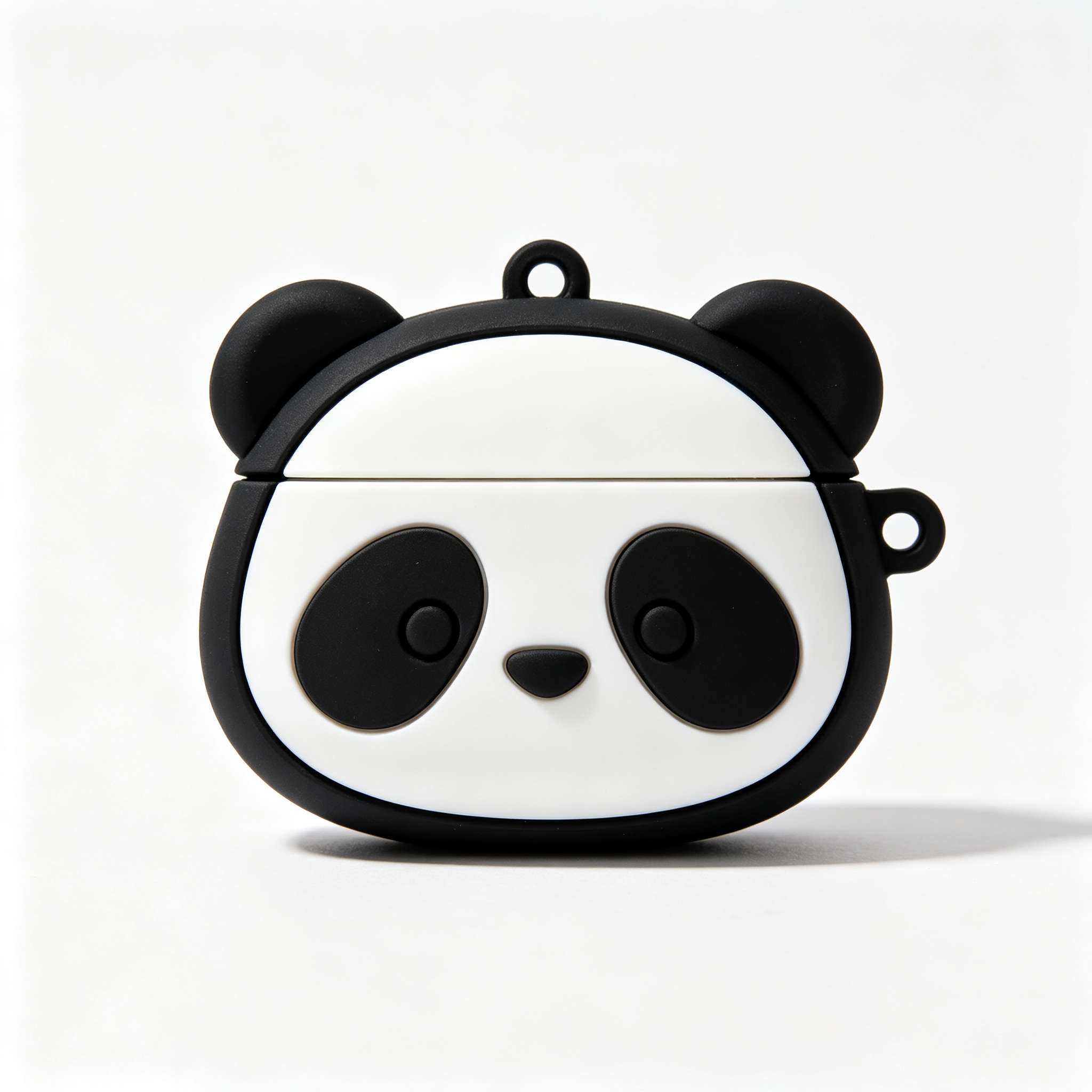 Cute 3D Panda Silicone Earbud Case Cover with Hanging Hole