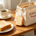 Cute Toast Bread Silicone Earbud Protective Case