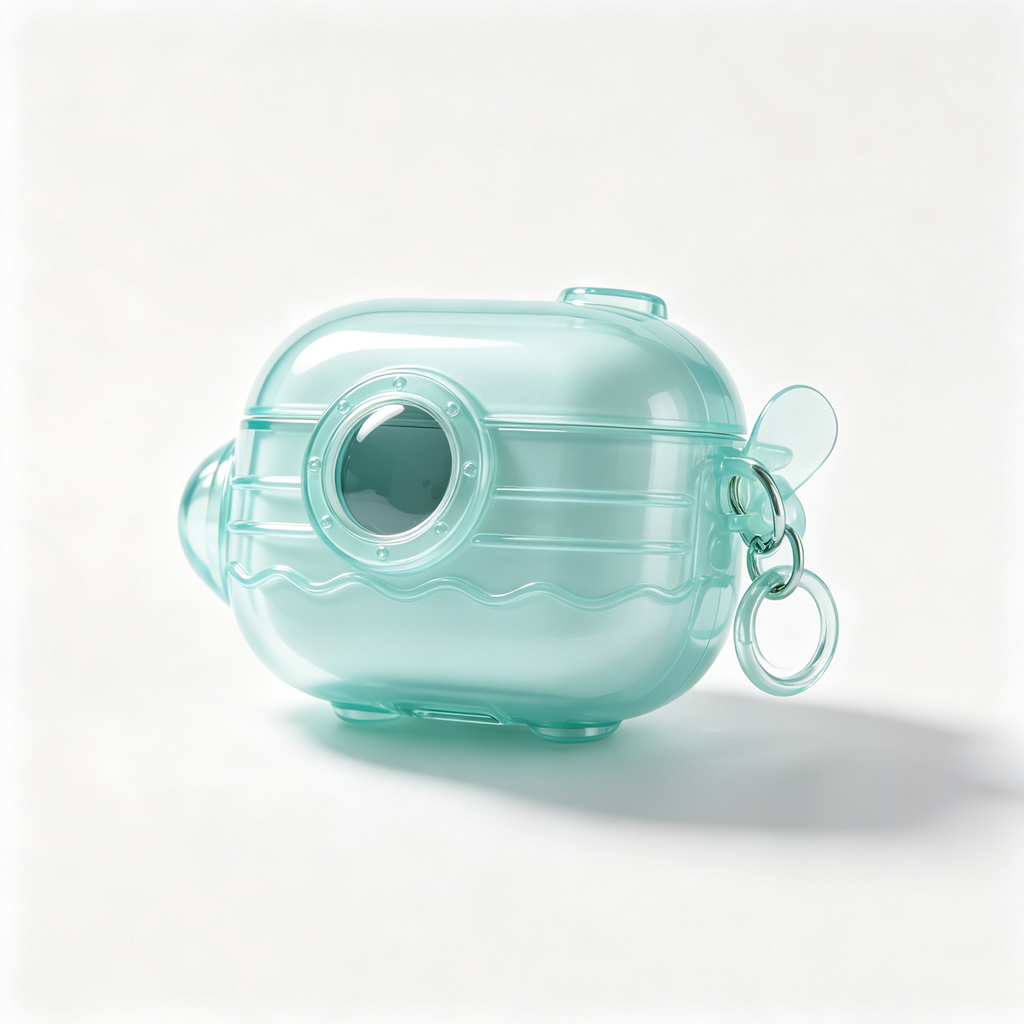 Mint Submarine Shape Clear Earbud Protector