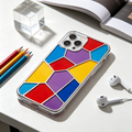 Colorful Stained Glass Clear Phone Case