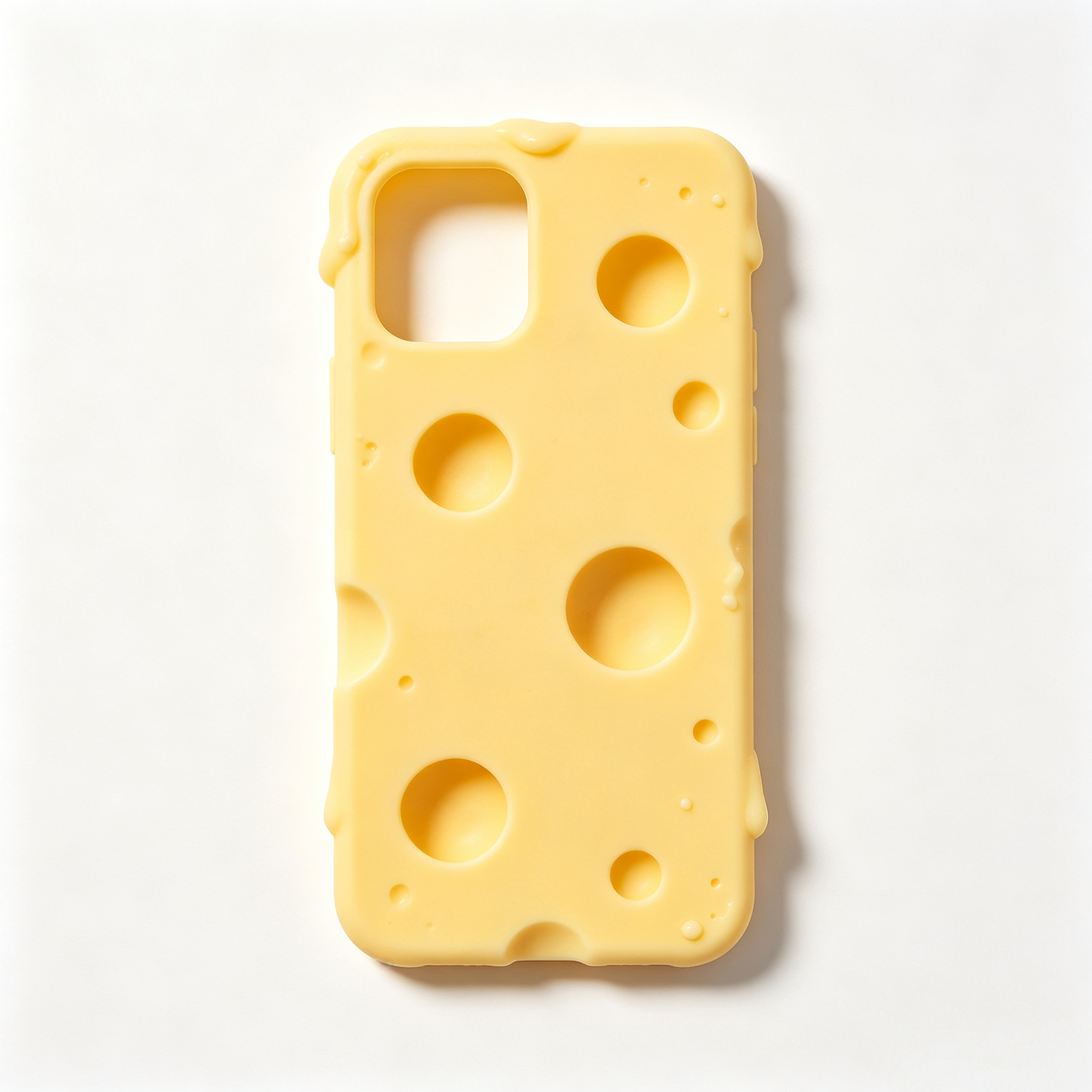 3D Swiss Cheese Silicone Phone Case