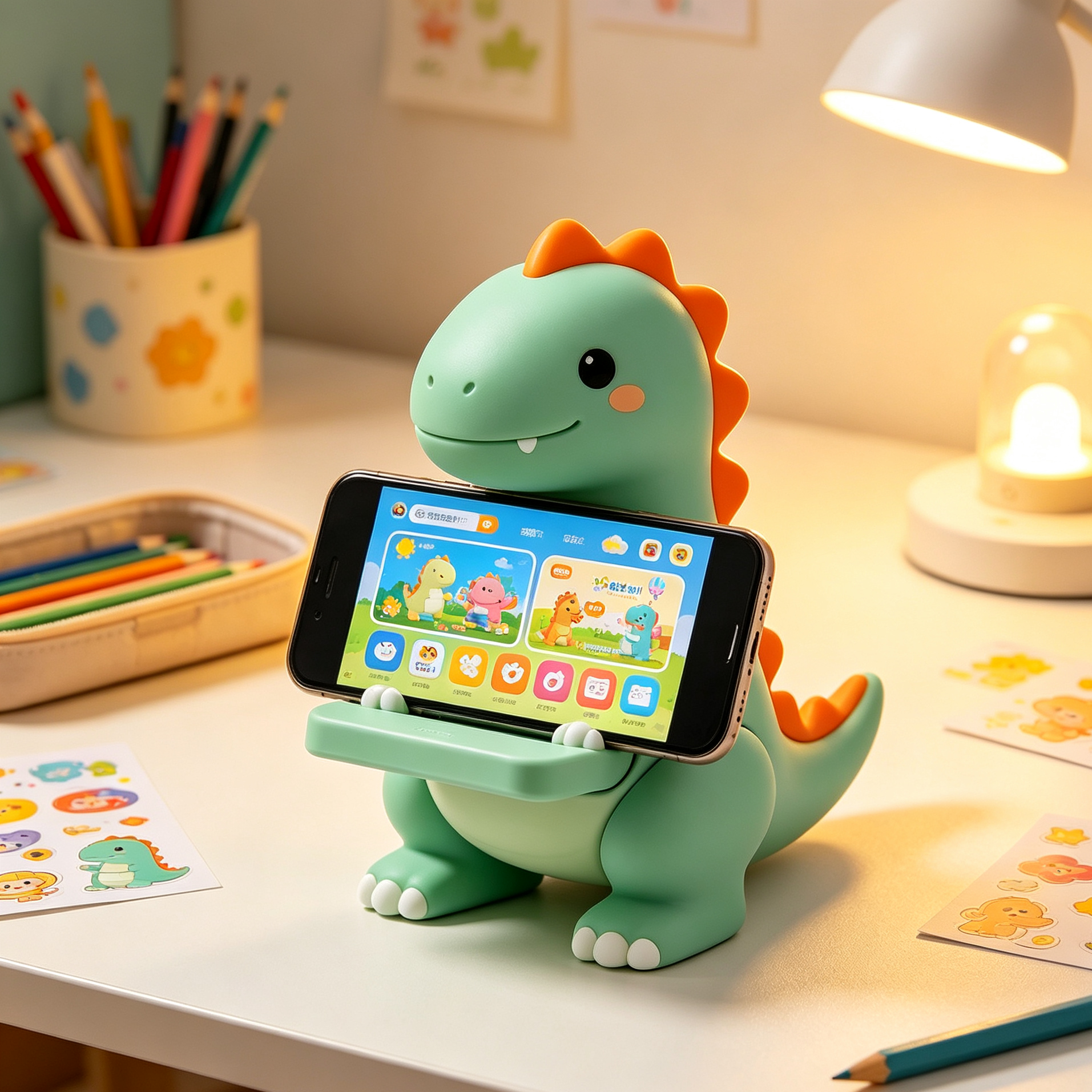 Cute Dinosaur Shape Desktop Phone Stand