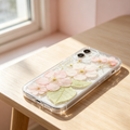 Real Dried Pressed Flower Clear Phone Case