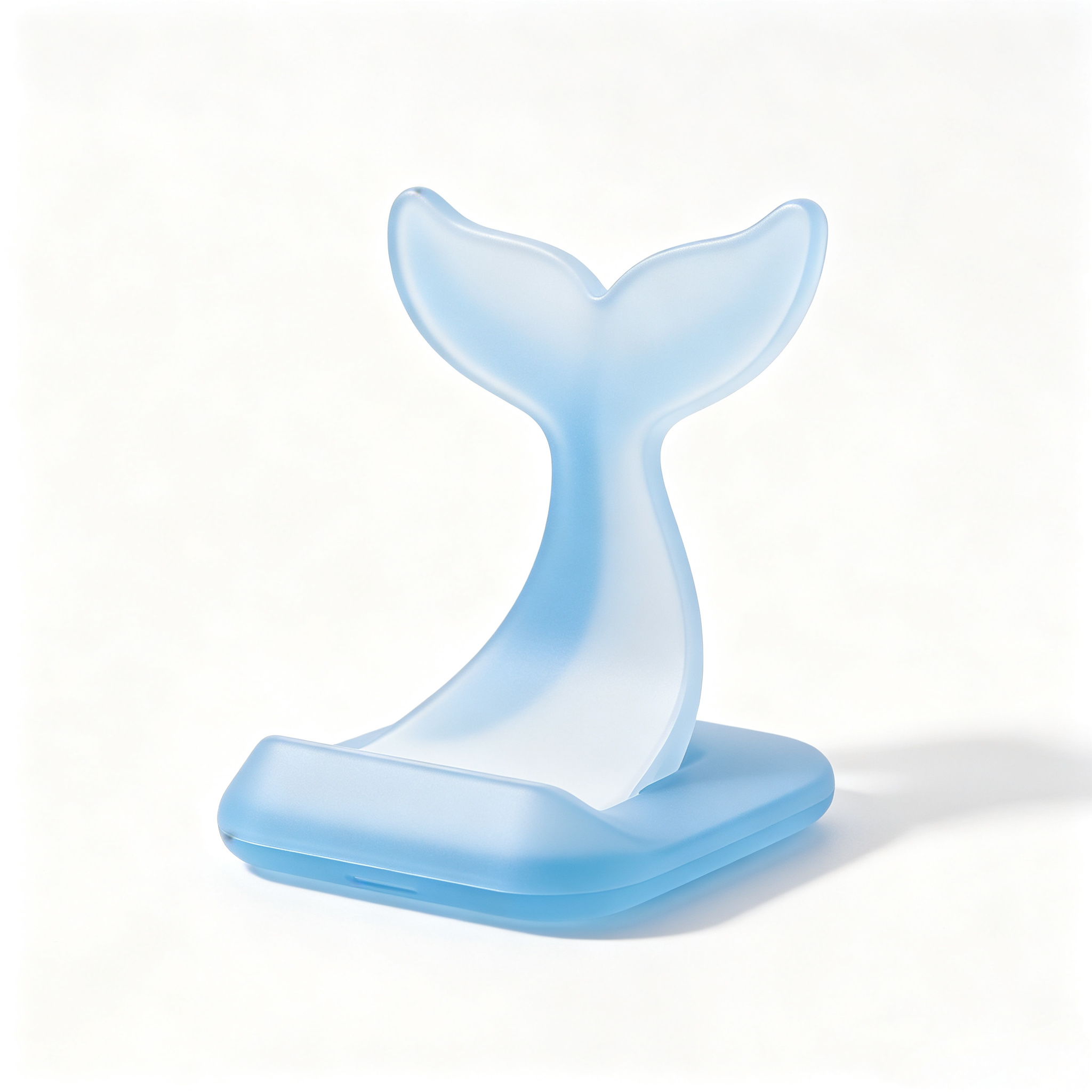 Frosted Whale Tail Desktop Phone Stand