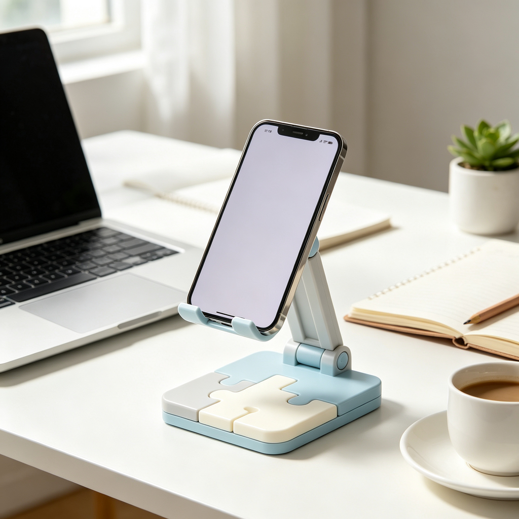 Puzzle Piece Base Adjustable Phone Stand