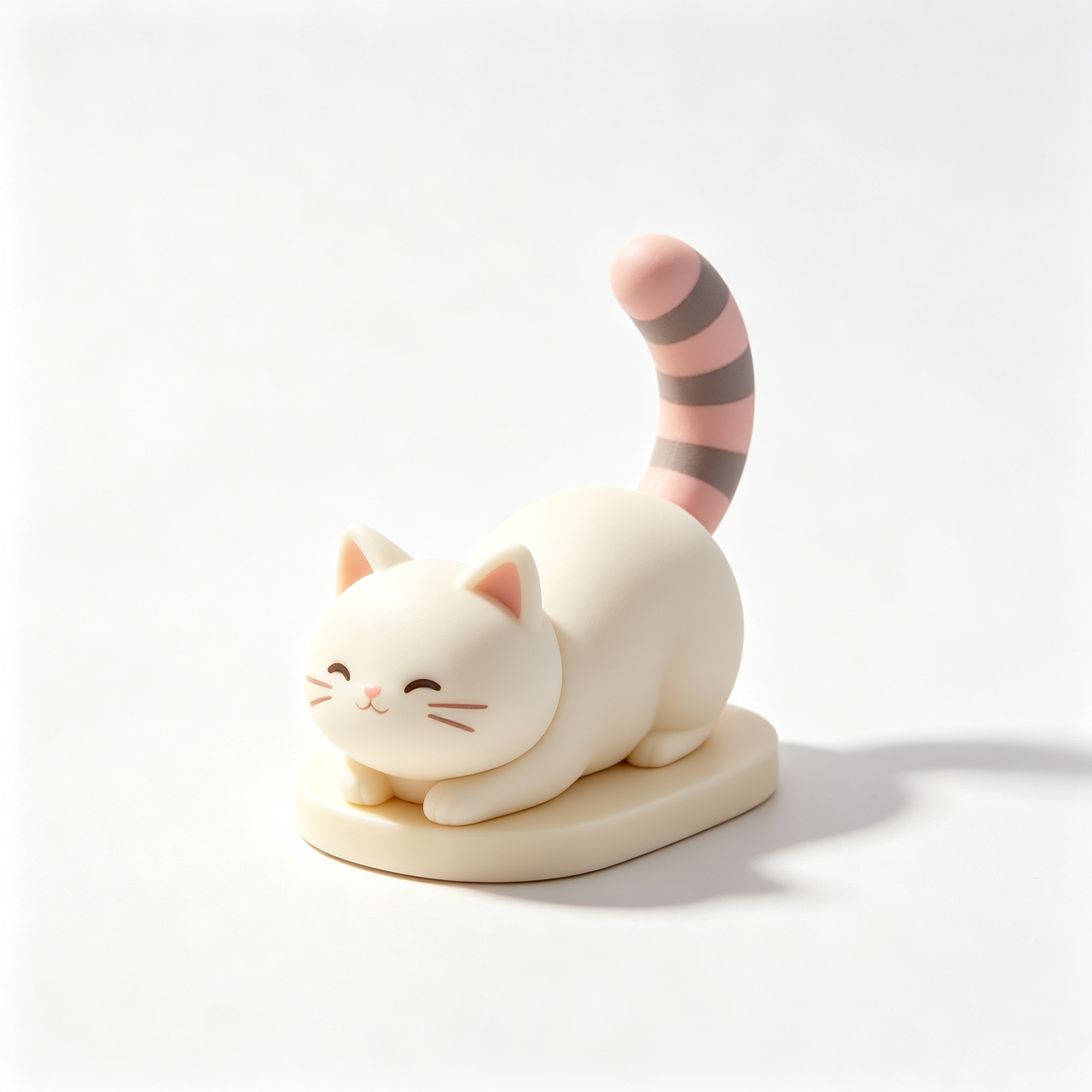 Sleeping Kitten Figure Phone Stand