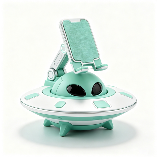Alien UFO Adjustable Phone Stand, Cute Desk Cell Phone Holder