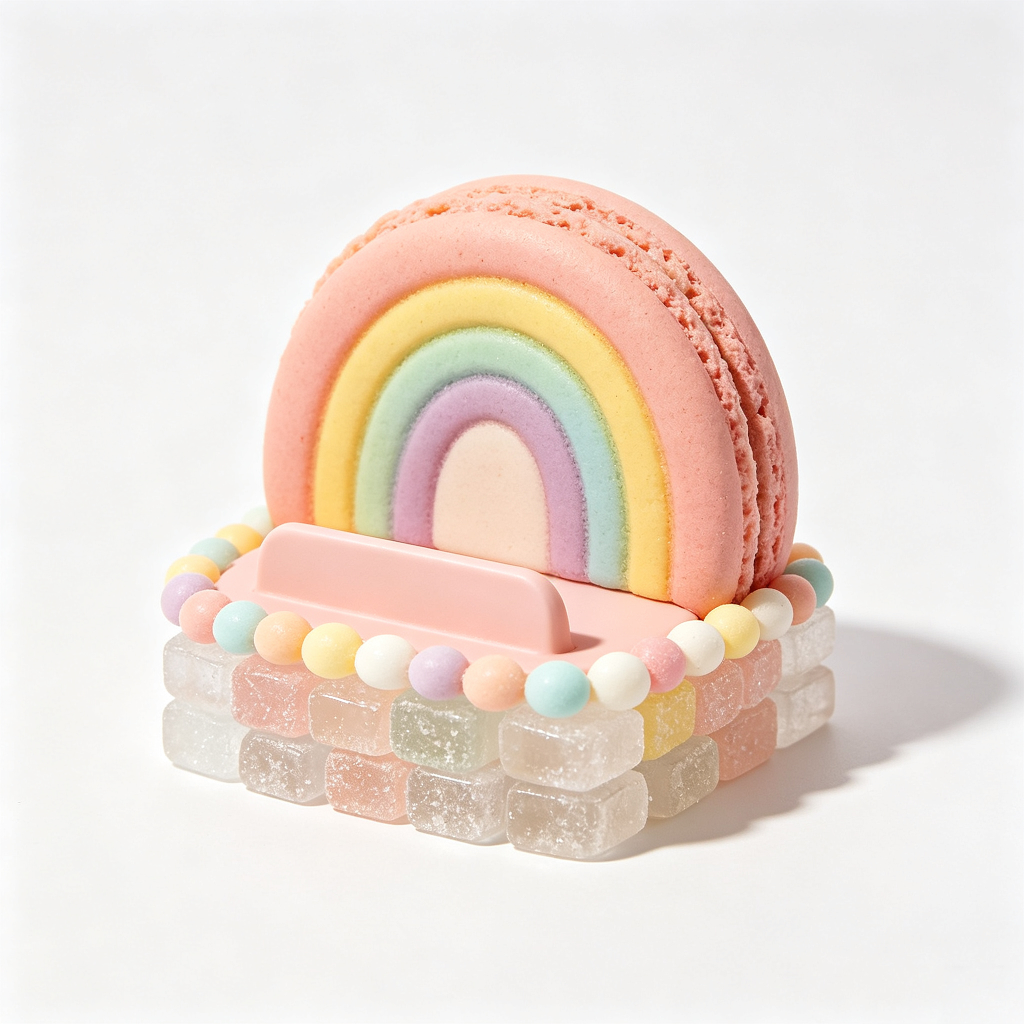 Sweet Rainbow Macaron Candy Style Phone Stand