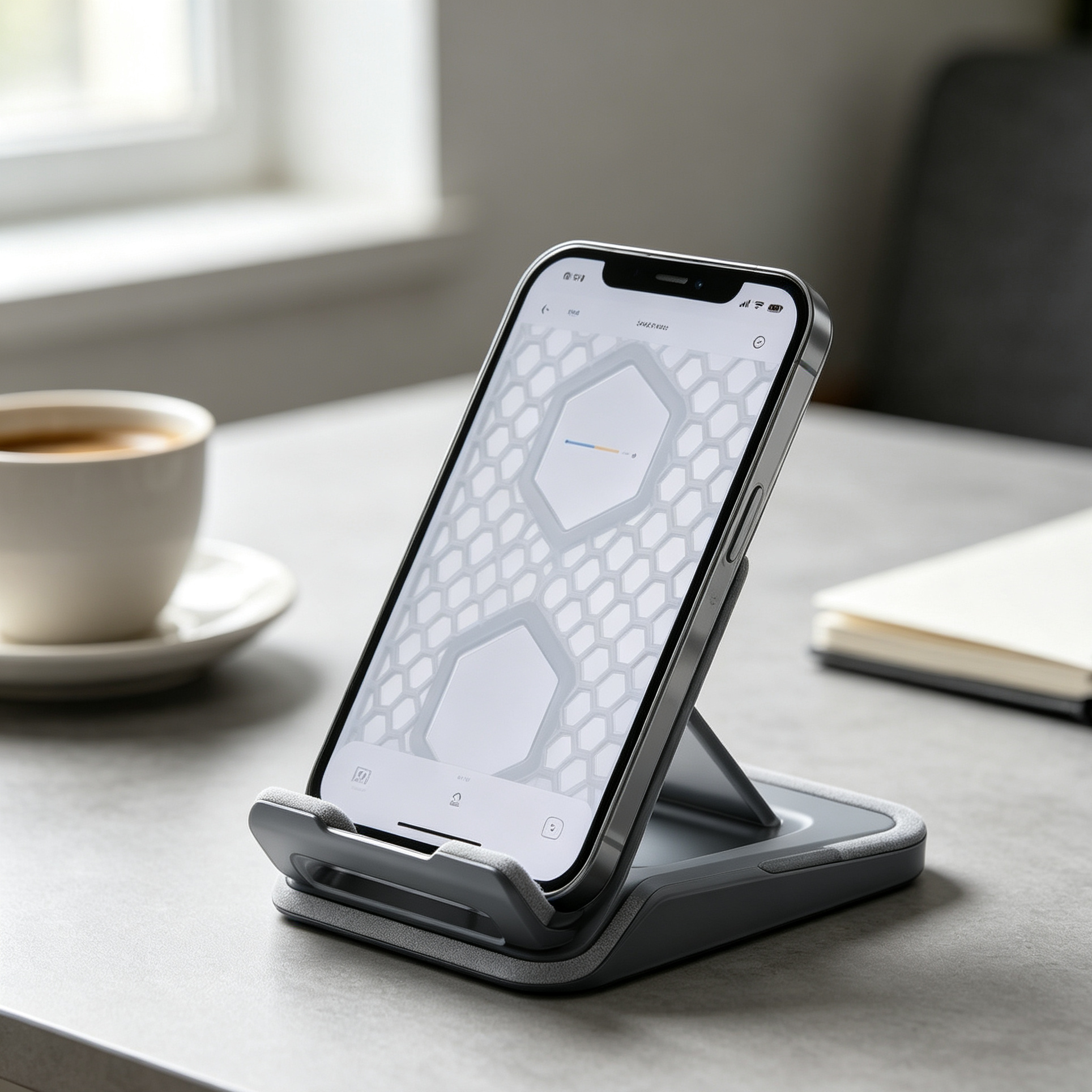 Hollow Honeycomb Cooling Phone Stand